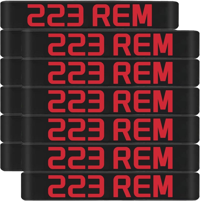 Magsaddle 12 Pack Magazine Marking Bands with Large Lettering, Ammo Caliber Label Identification Marker (Choose Your Caliber) - Image 1